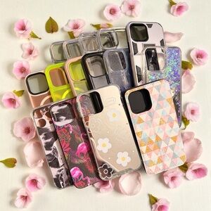 Stylish Floral and Geometric Phone Case Collection